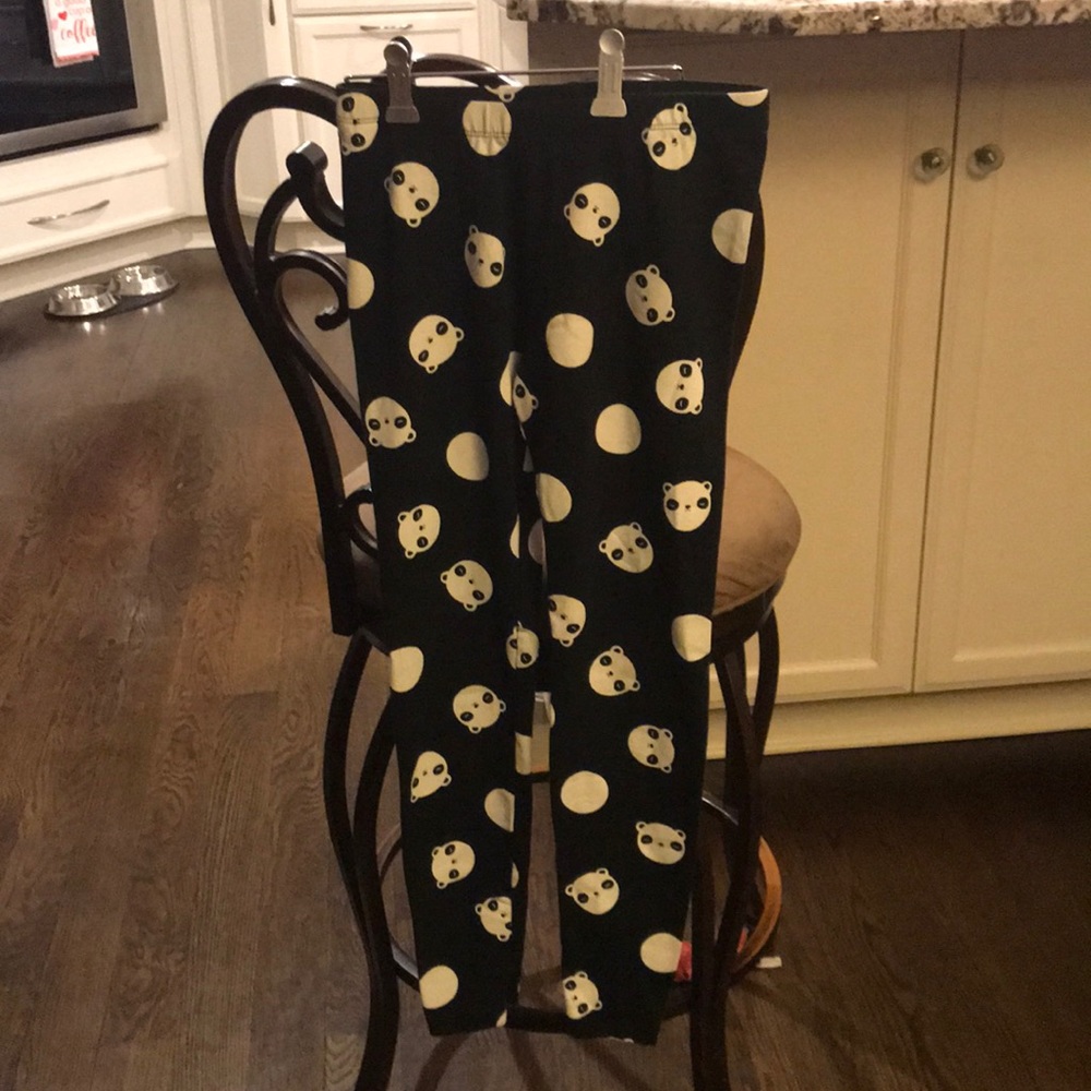 Girls panda leggings